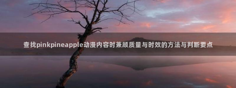 动漫全部:查找pinkpineapple动漫内容时兼顾质量与时效的方法与判断要点