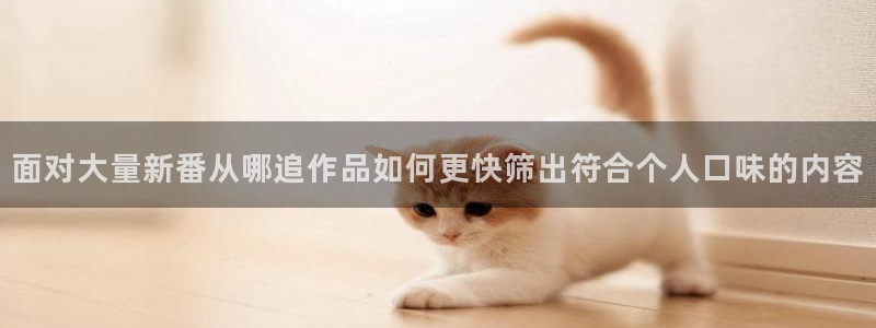 免费动漫网站推荐:面对大量新番从哪追作品如何更快筛出符合个人口味的内容